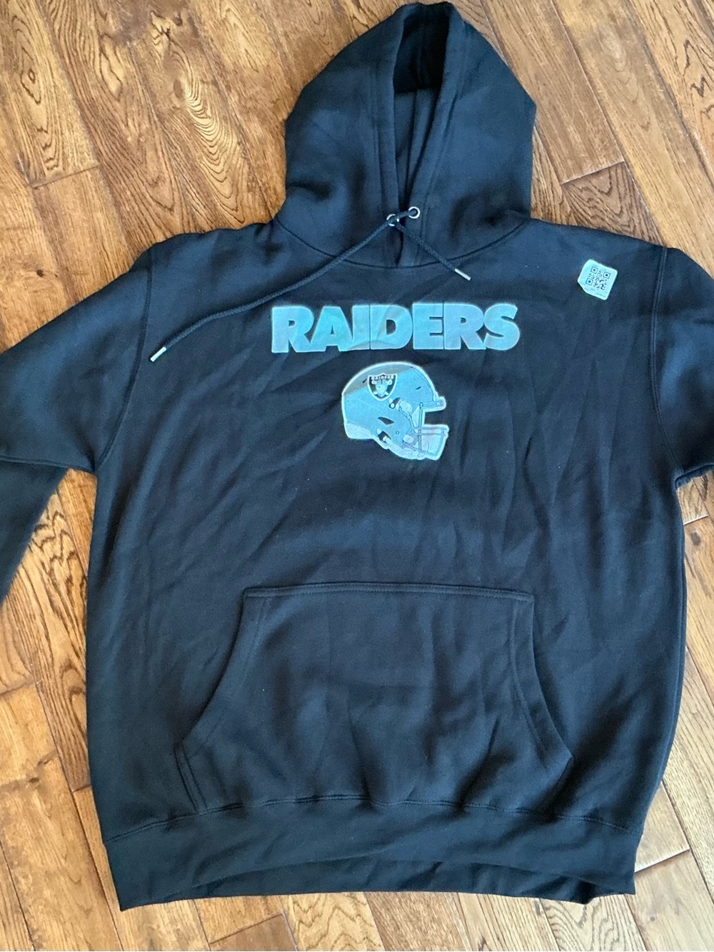 Las Vegas Raiders Hoodie Men’sXL Black Fanatics Pullover NFL Football Sweatshirt